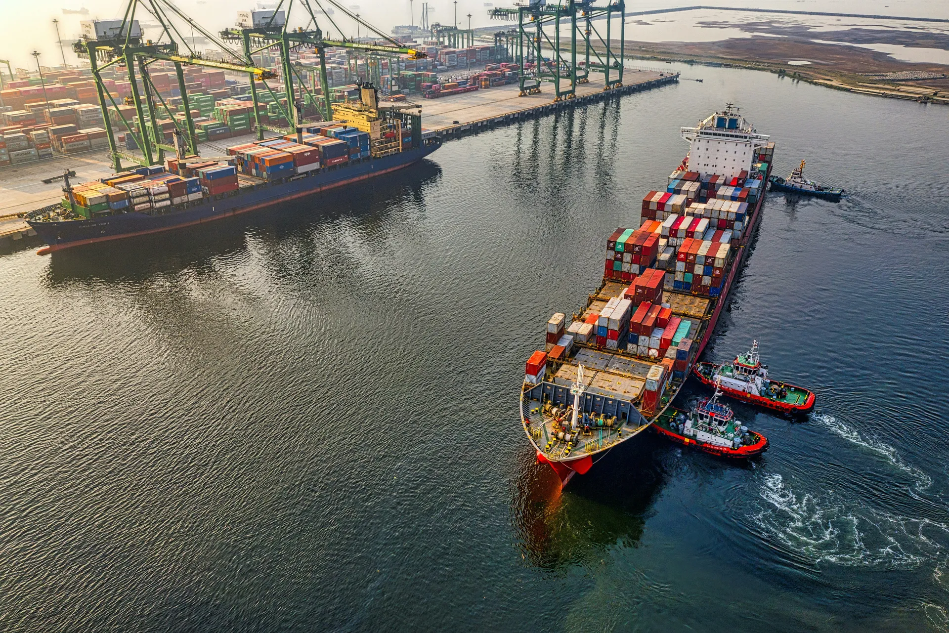 Cargo vessel supported by Elhelily Shipping at Damietta Port, Egypt